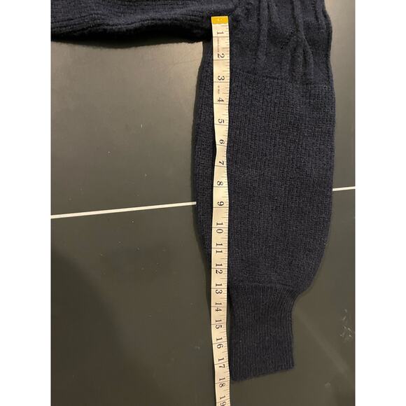 Avenue Women's Plus Size 18 Blue Turtleneck Pom Pom Sweater Pullover Fall Winter - Picture 7 of 9